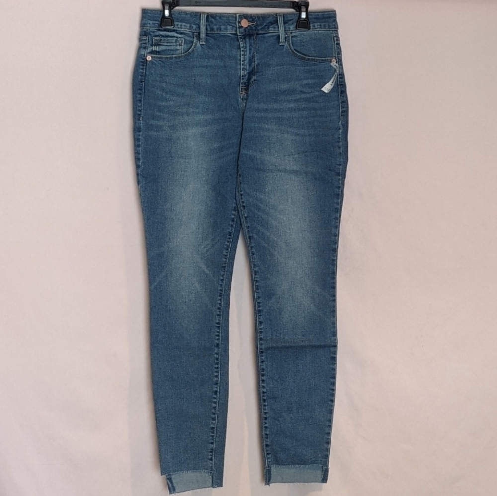 Old Navy Mid Rise Rockstar Light Wash Skinny Jeans size 10